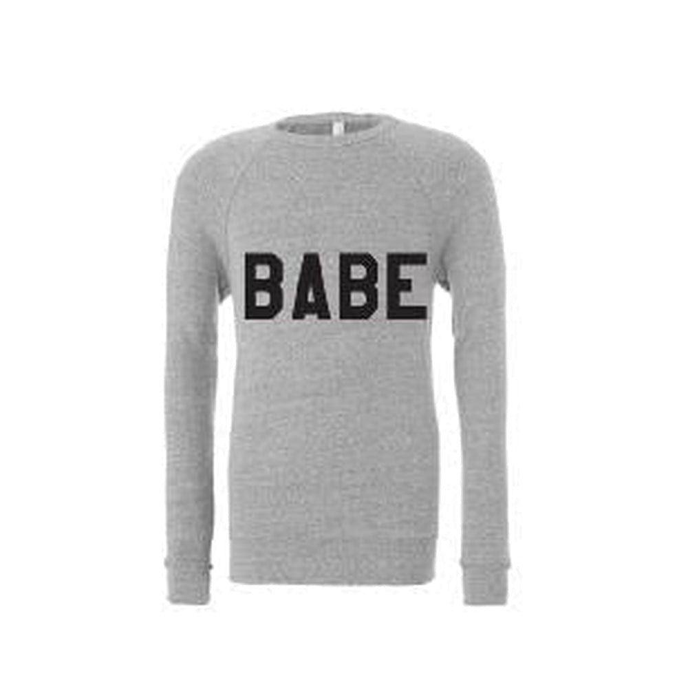 Babe Adult Sweatshirt Adult Sweatshirt Made in Canada Bamboo Baby and Kids Clothing