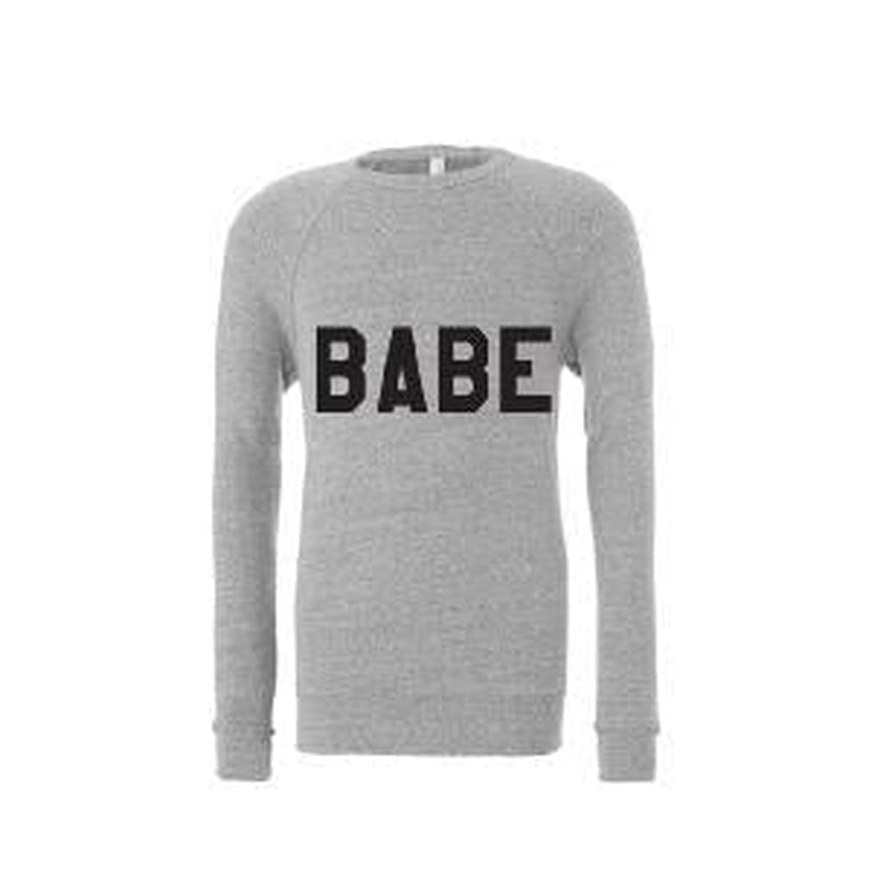Babe Adult Sweatshirt Adult Sweatshirt Made in Canada Bamboo Baby and Kids Clothing