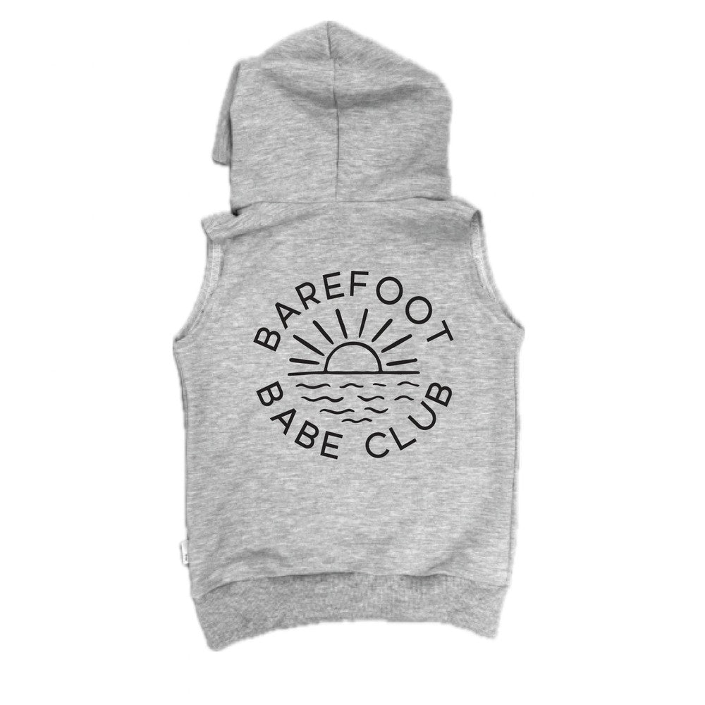 Barefoot Babe Club Sleeveless Hoodie Sleeveless Hoodie Made in Canada Bamboo Baby and Kids Clothing