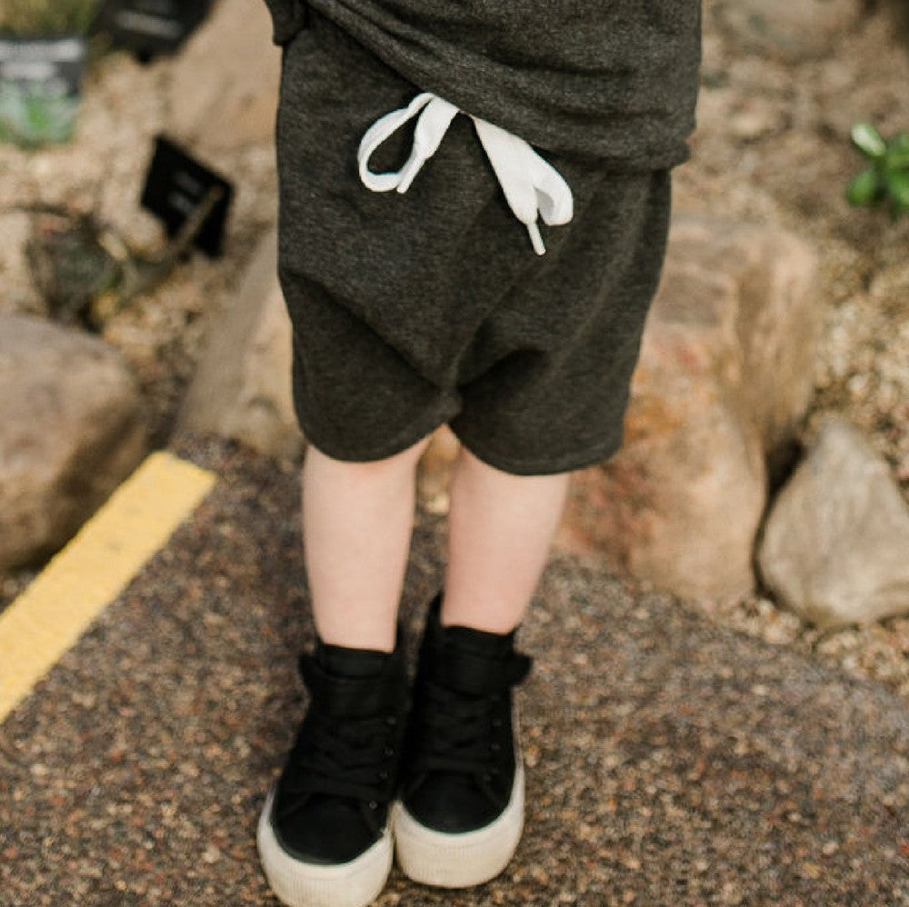 Basic Harem Shorts Harem Shorts Made in Canada Bamboo Baby and Kids Clothing