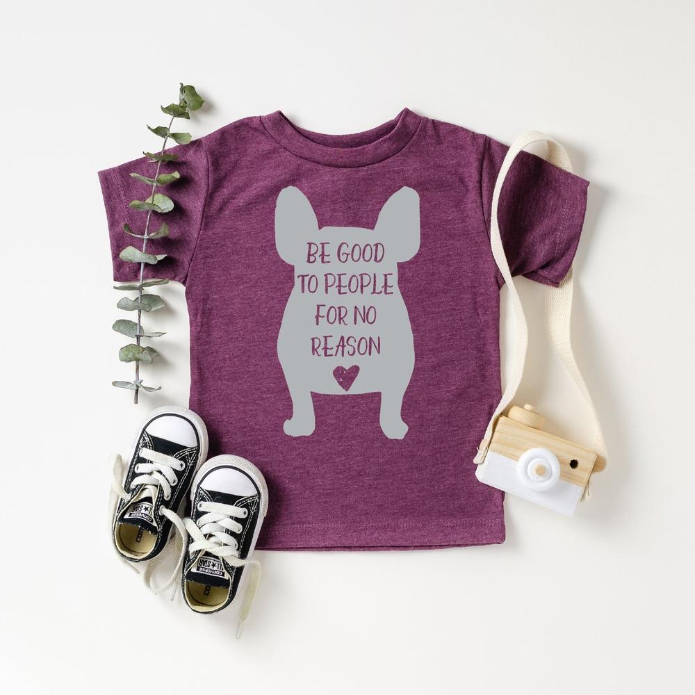Be Good to People for No Reason Tee Tee Made in Canada Bamboo Baby and Kids Clothing