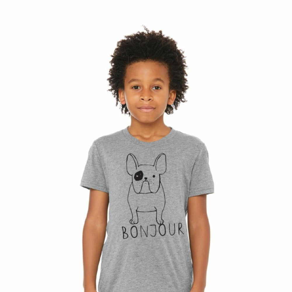 Bonjour Frenchie Tee Tee Made in Canada Bamboo Baby and Kids Clothing