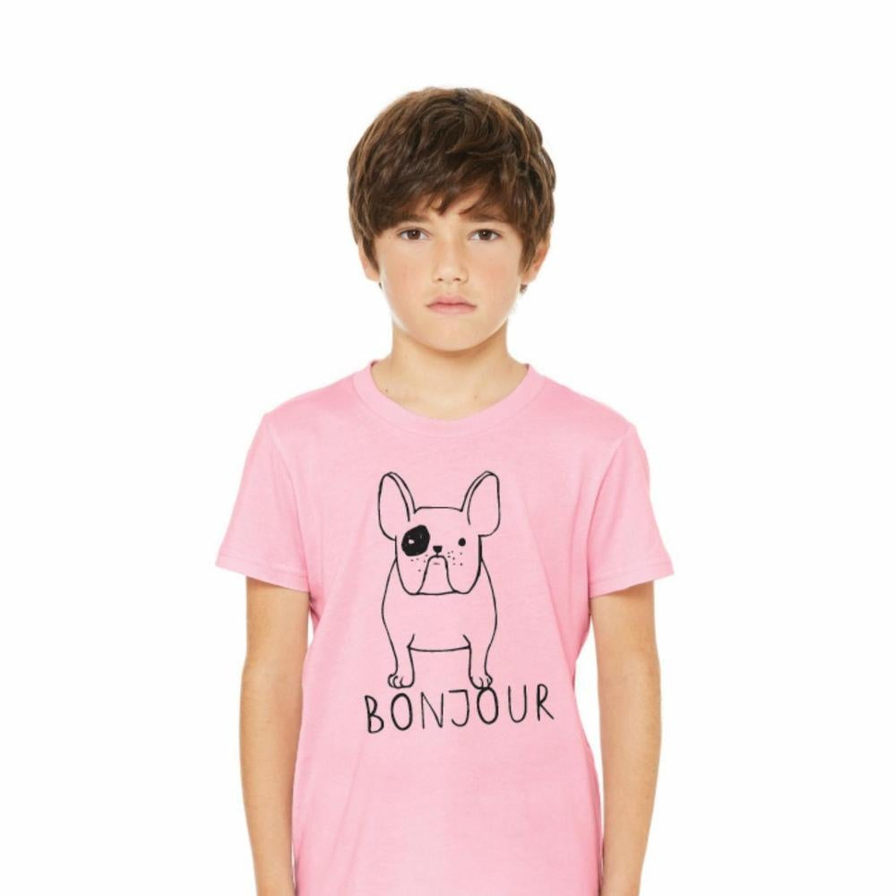 Bonjour Frenchie Tee Tee Made in Canada Bamboo Baby and Kids Clothing