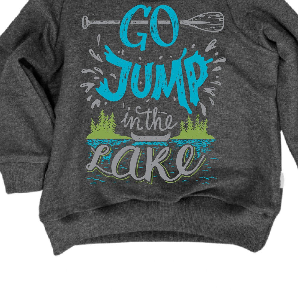 Go Jump in the Lake Hoodie Hoodie Made in Canada Bamboo Baby and Kids Clothing