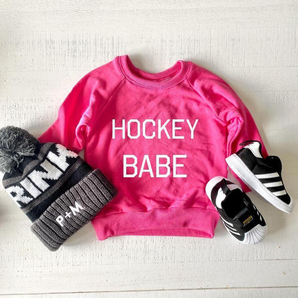 Hockey Babe Sweatshirt-Portage and Main-Trendy Kids Clothes by Portage and Main