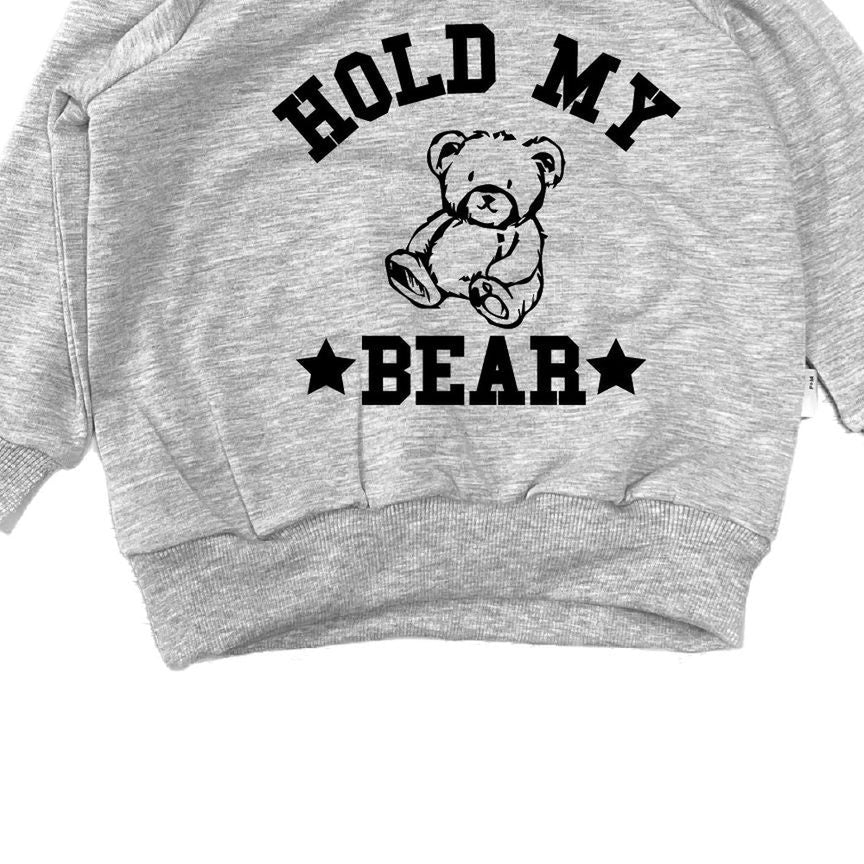 Hold My Bear Hoodie Hoodie Made in Canada Bamboo Baby and Kids Clothing