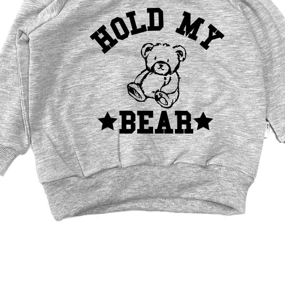 Hold My Bear Hoodie Hoodie Made in Canada Bamboo Baby and Kids Clothing