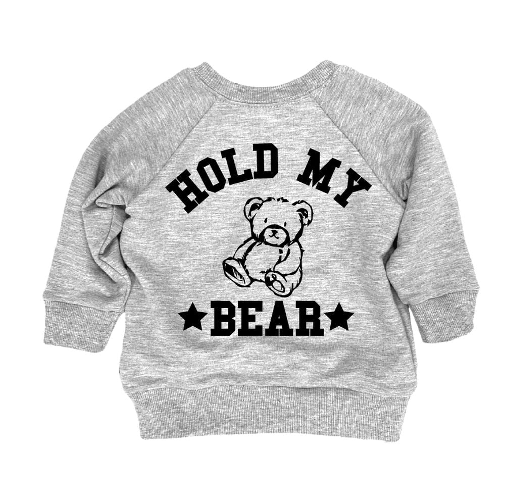 Hold My Bear Sweatshirt Sweatshirt Made in Canada Bamboo Baby and Kids Clothing