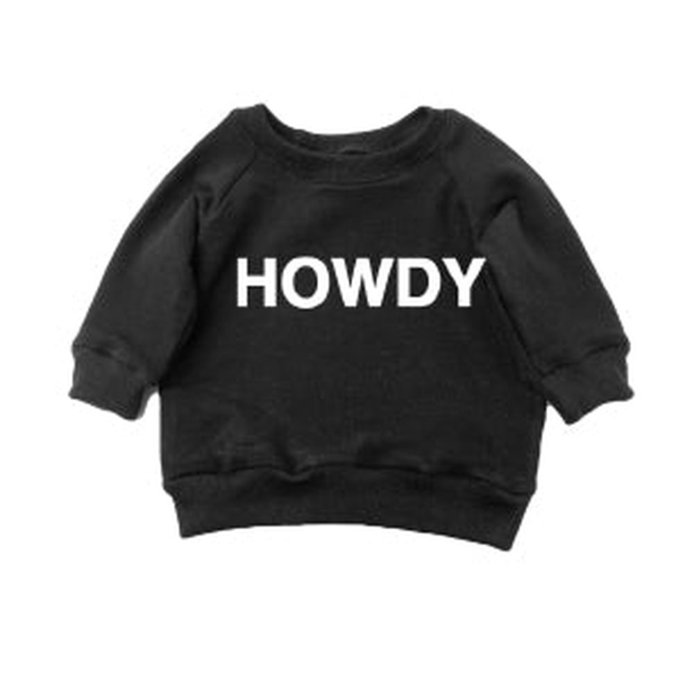 Howdy Sweatshirt Sweatshirt Made in Canada Bamboo Baby and Kids Clothing