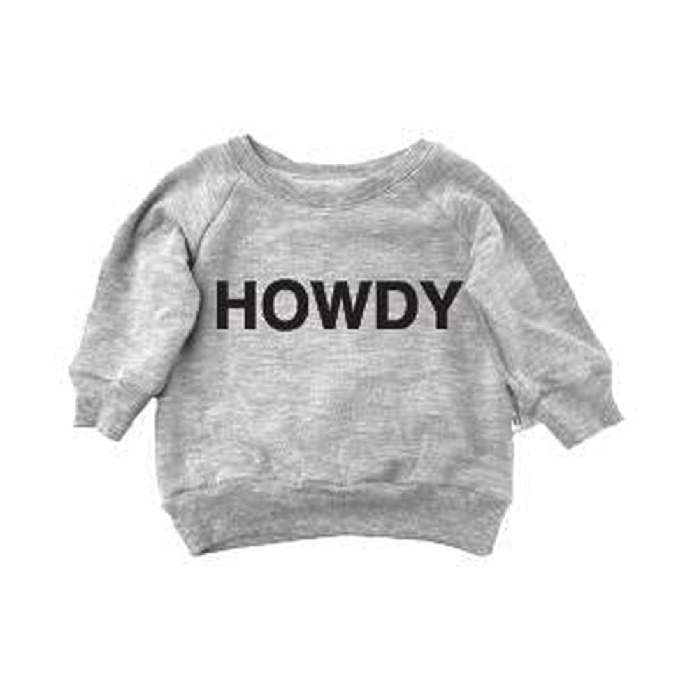 Howdy Sweatshirt Sweatshirt Made in Canada Bamboo Baby and Kids Clothing