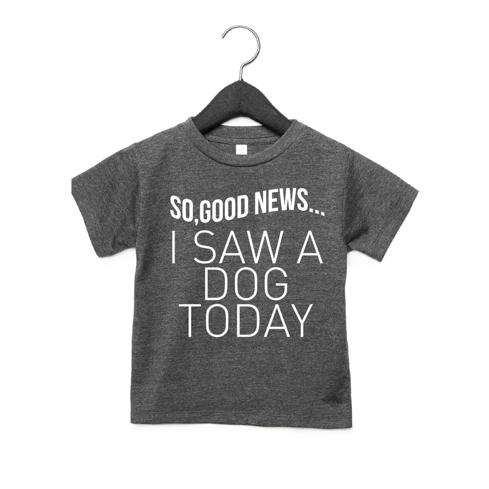I Saw A Dog Today Tee Tee Made in Canada Bamboo Baby and Kids Clothing