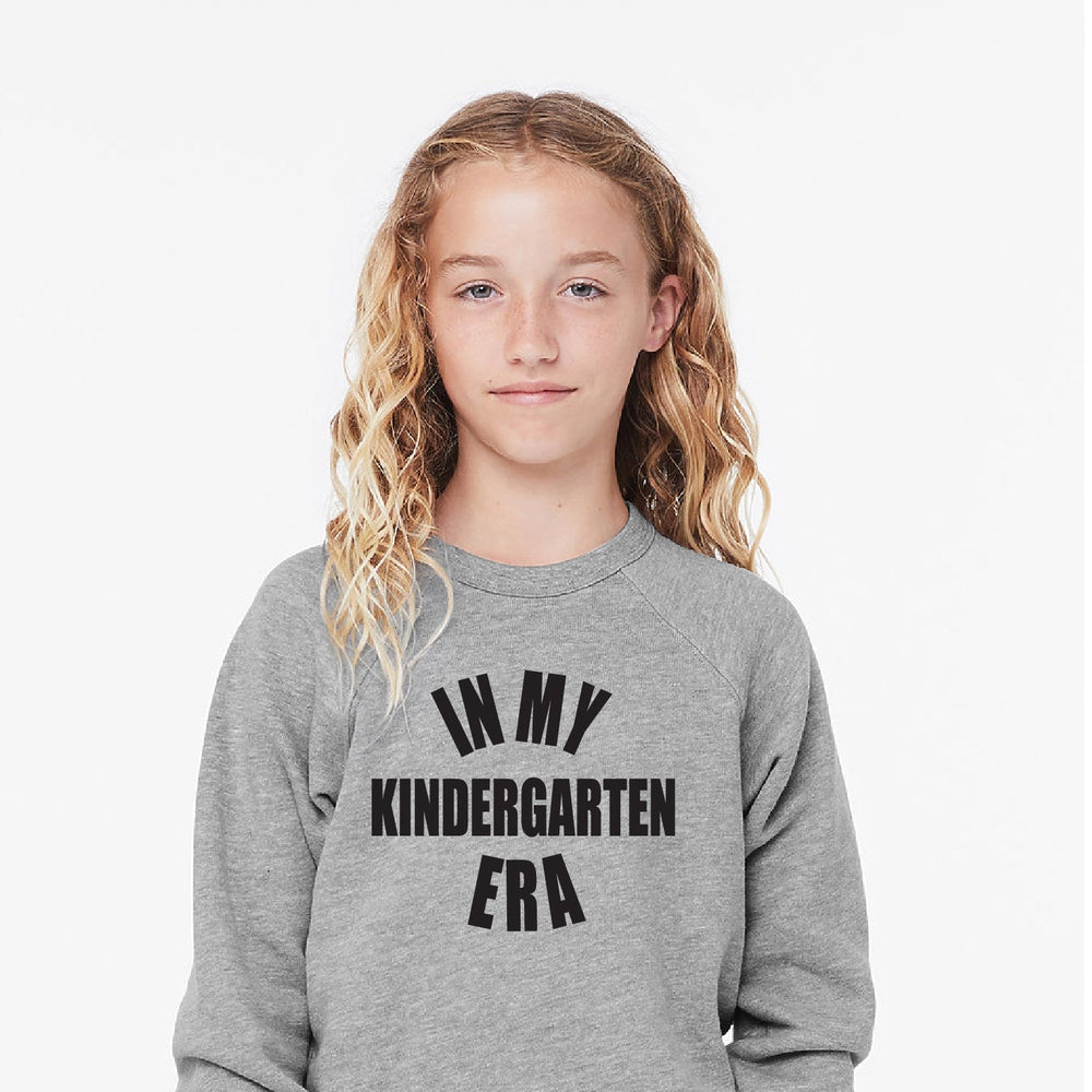 In My Kindergarten Era Sweatshirt Youth Sweatshirt Made in Canada Bamboo Baby and Kids Clothing