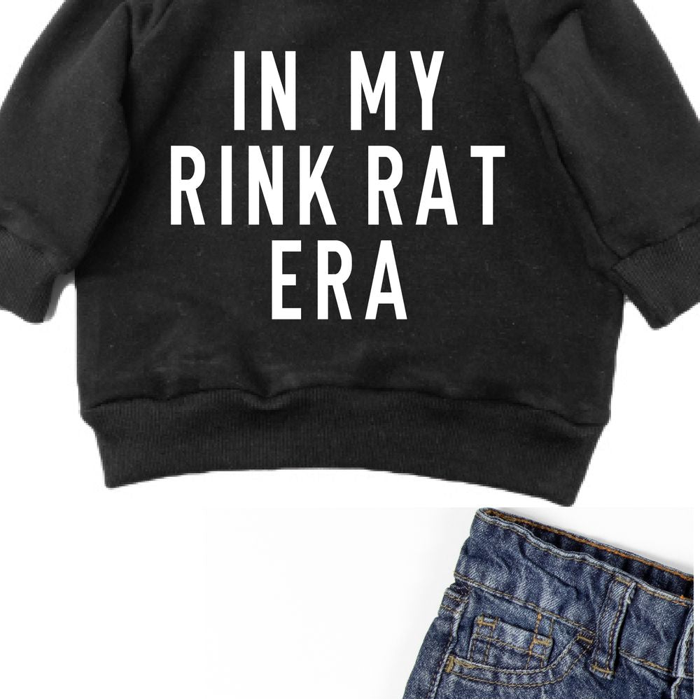 In My Rink Rat Era Sweatshirt Sweatshirt Made in Canada Bamboo Baby and Kids Clothing