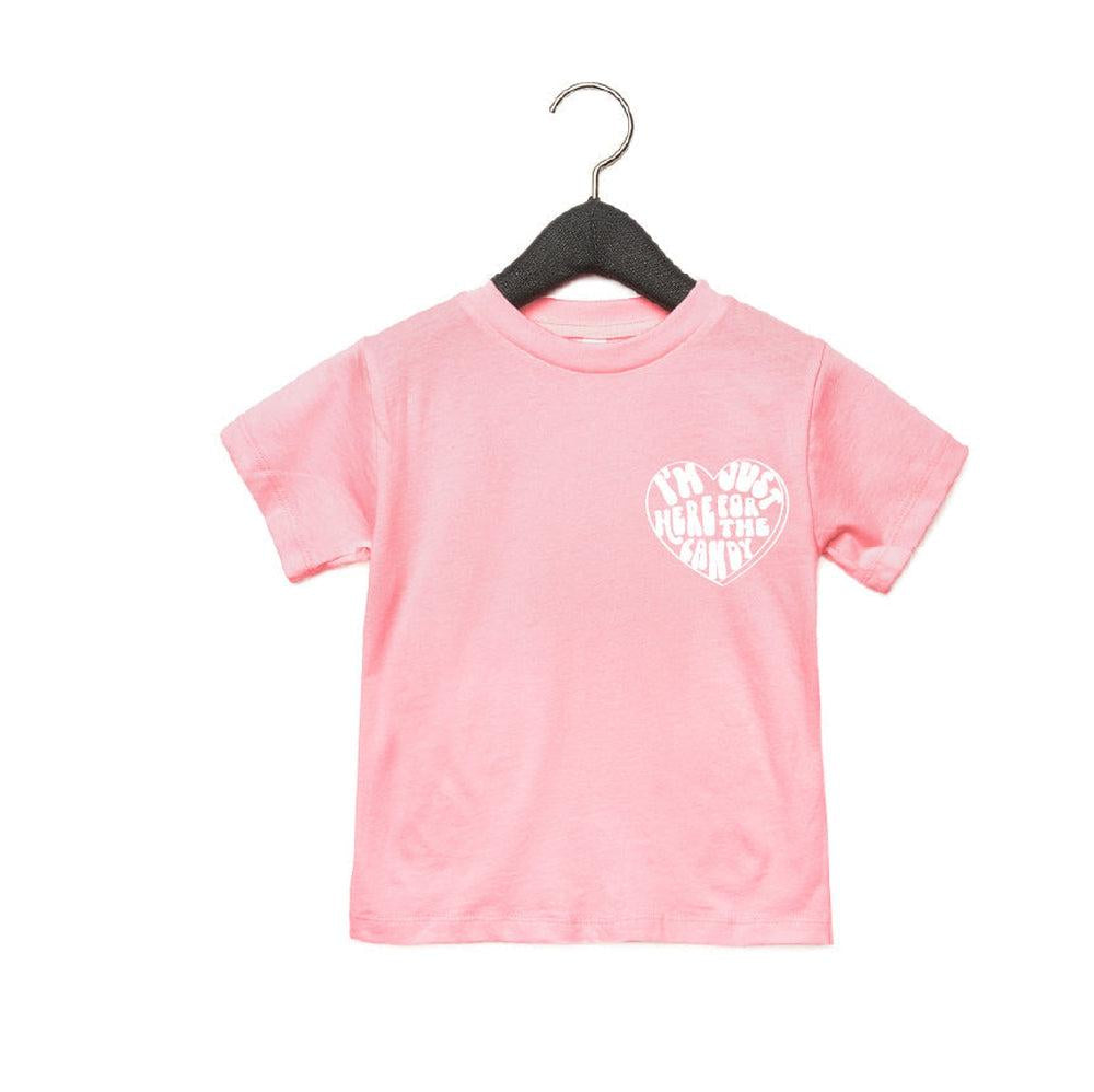 Just Here For The Candy Tee Tee Made in Canada Bamboo Baby and Kids Clothing