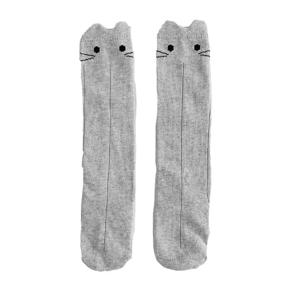 Kitty Knee High Socks Socks Made in Canada Bamboo Baby and Kids Clothing