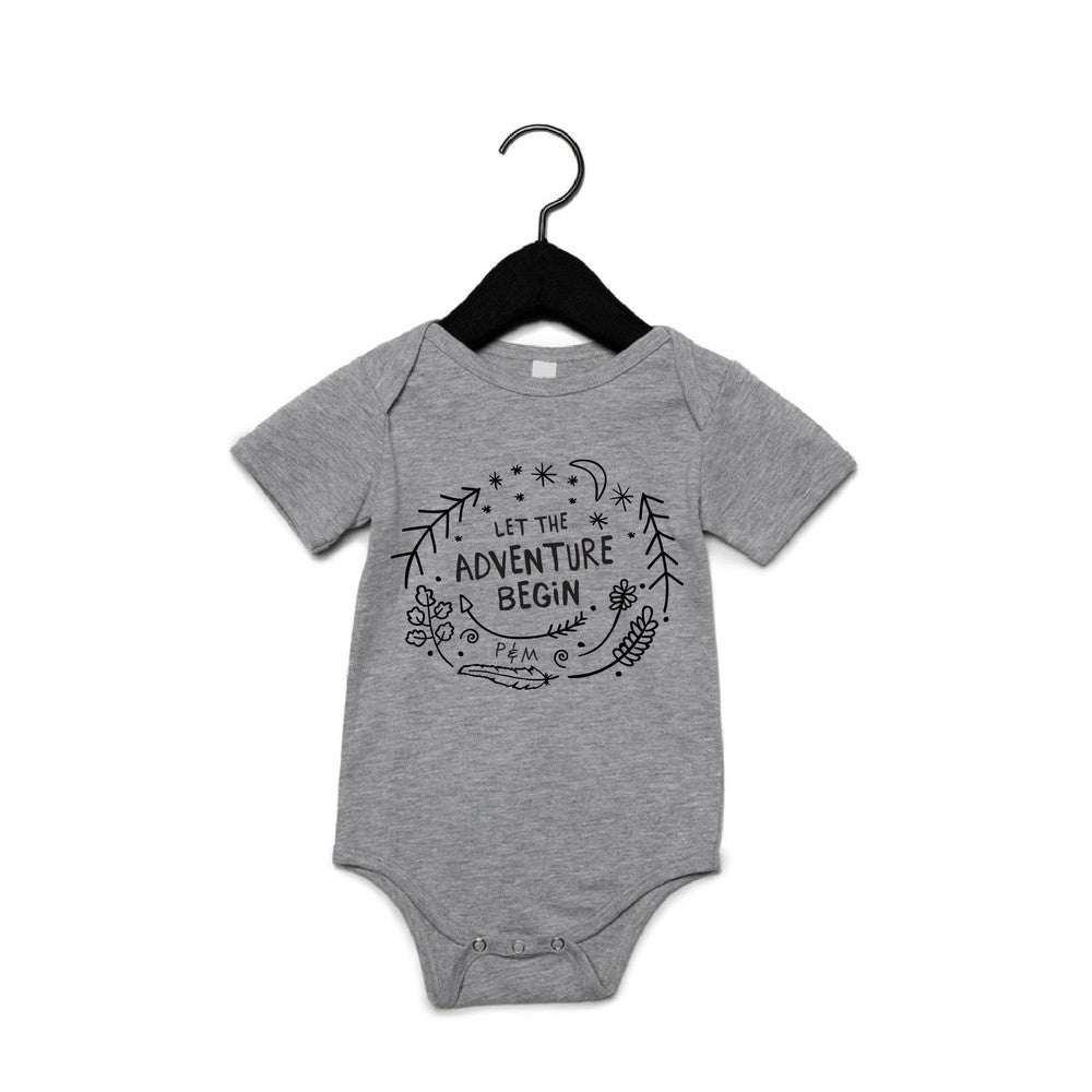 Let the Adventure Begin Tee Tee Made in Canada Bamboo Baby and Kids Clothing
