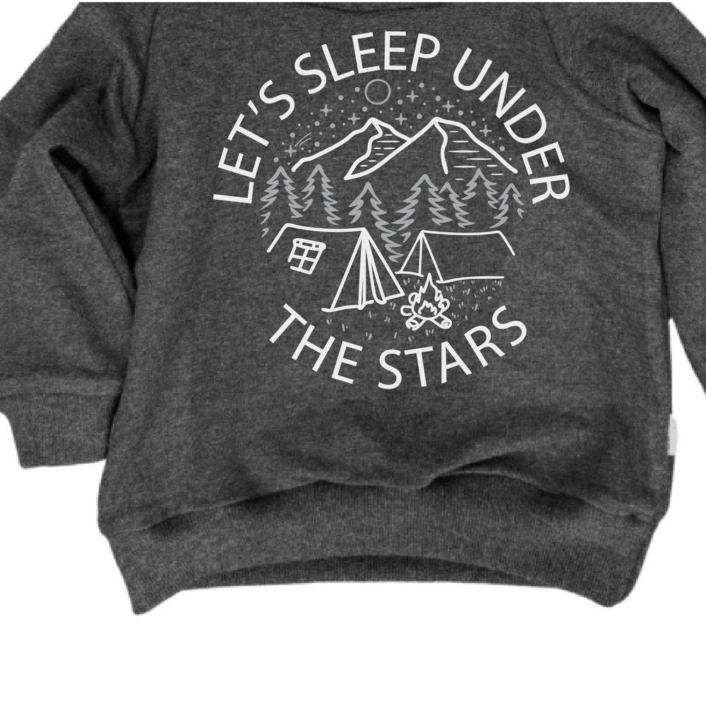 Let's Sleep Under The Stars Hoodie Hoodie Made in Canada Bamboo Baby and Kids Clothing