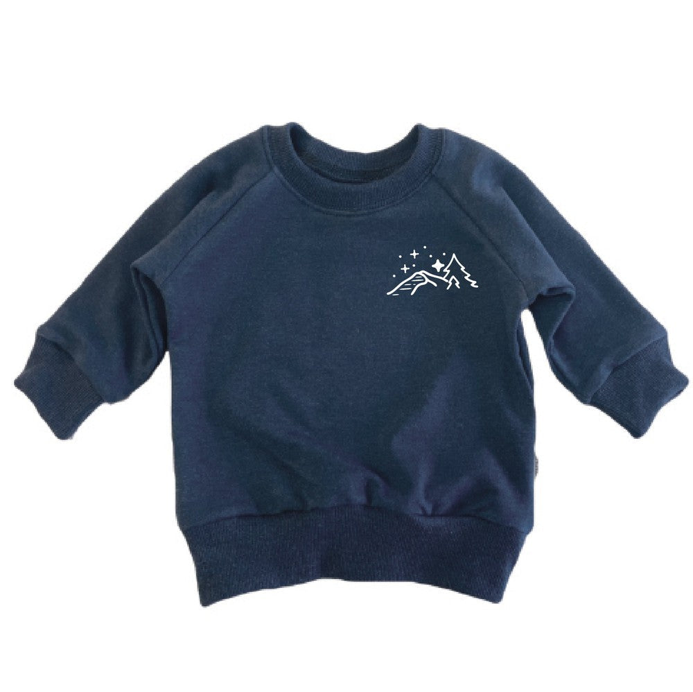Let's Sleep Under the Stars Sweatshirt Sweatshirt Made in Canada Bamboo Baby and Kids Clothing
