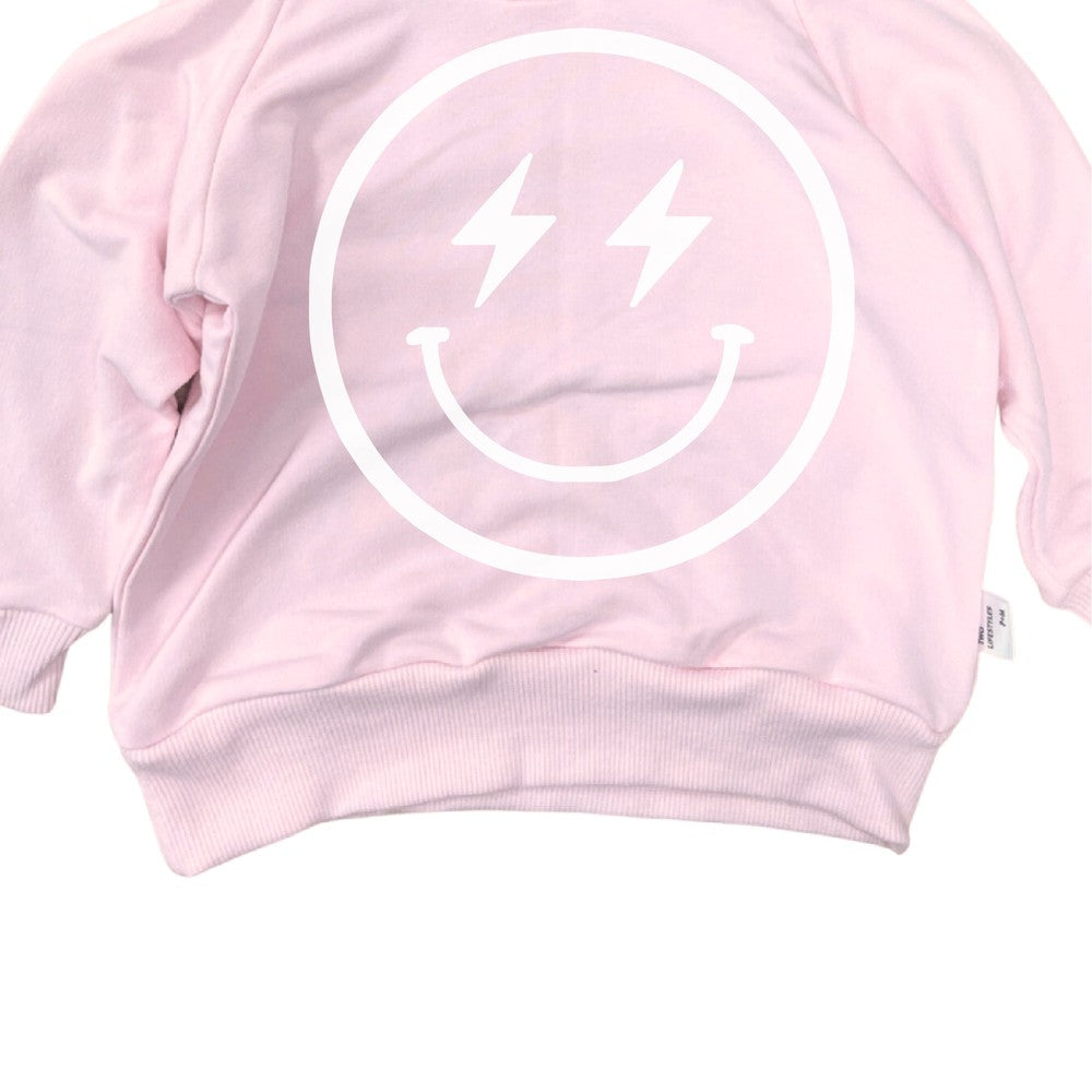 Lightning Smiley Face Hoodie Hoodie Made in Canada Bamboo Baby and Kids Clothing