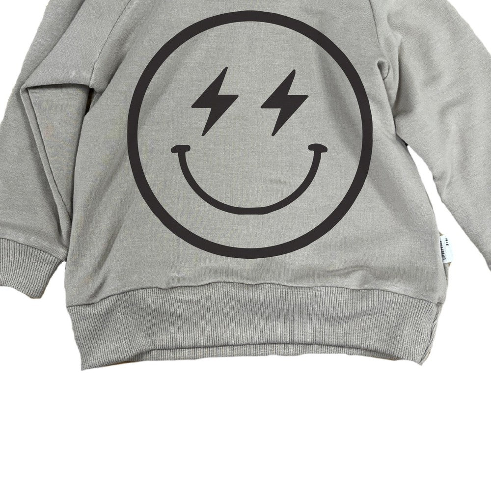 Lightning Smiley Face Hoodie Hoodie Made in Canada Bamboo Baby and Kids Clothing