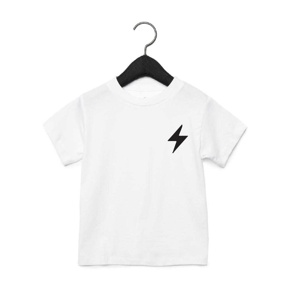 Lightning Smiley Face Tee Tee Made in Canada Bamboo Baby and Kids Clothing