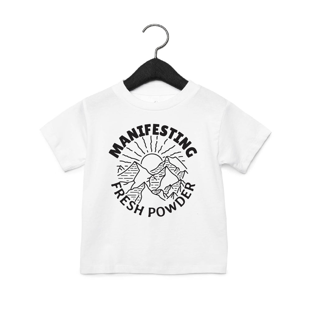 Manifesting Fresh Powder Tee Tee Made in Canada Bamboo Baby and Kids Clothing