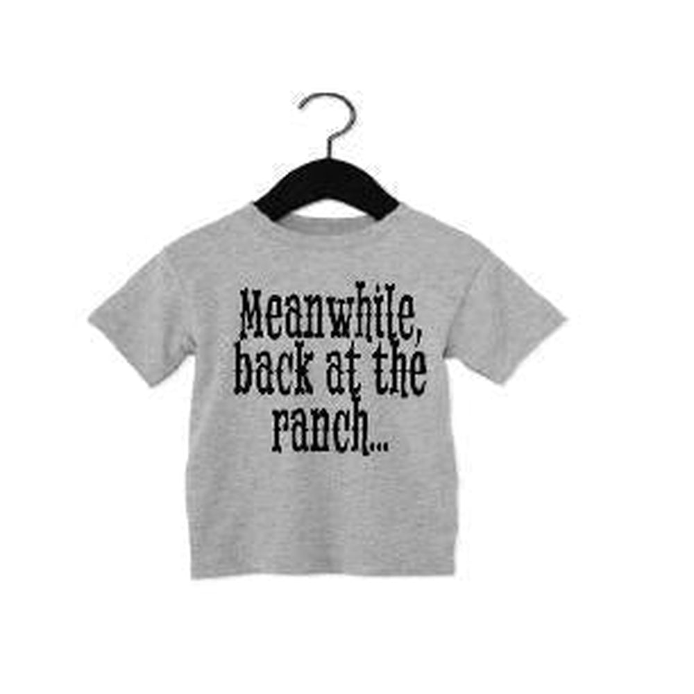 Meanwhile Back at the Ranch Tee Tee Made in Canada Bamboo Baby and Kids Clothing