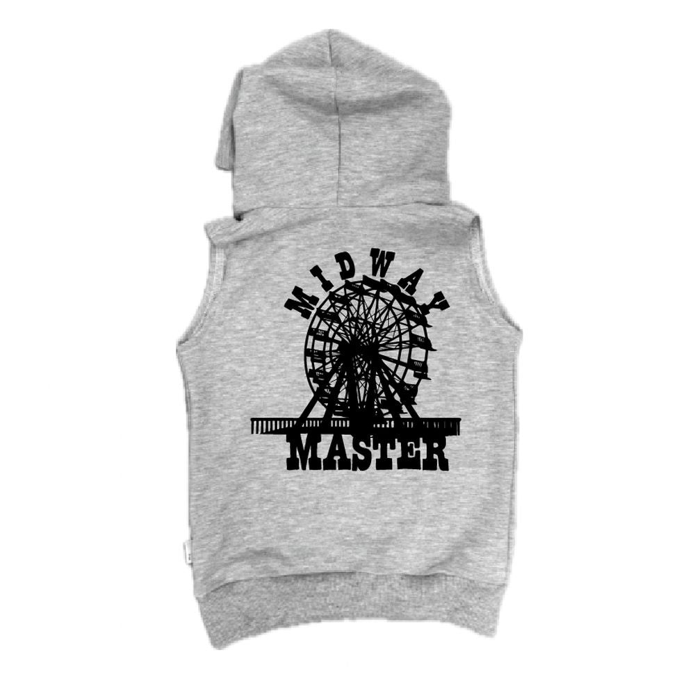 Midway Master Sleeveless Hoodie Sleeveless Hoodie Made in Canada Bamboo Baby and Kids Clothing