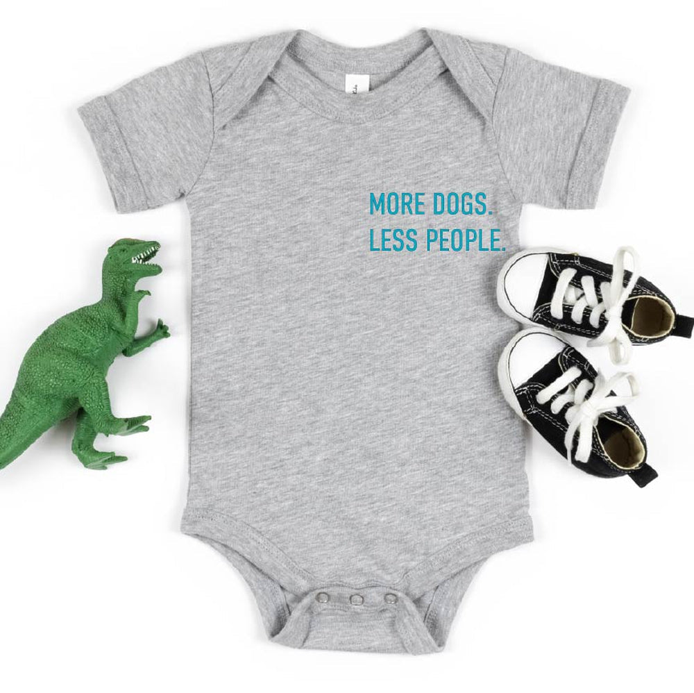 More Dogs. Less People. Tee Tee Made in Canada Bamboo Baby and Kids Clothing