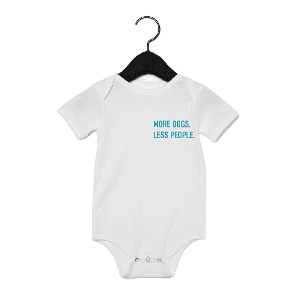 More Dogs. Less People. Tee Tee Made in Canada Bamboo Baby and Kids Clothing