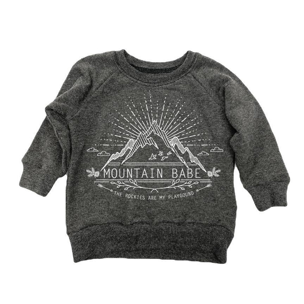 Mountain Babe Sweatshirt Sweatshirt Made in Canada Bamboo Baby and Kids Clothing
