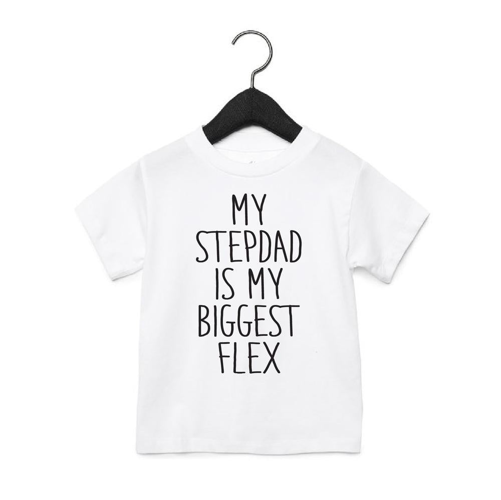 My Dad Is My Biggest Flex Tee Unisex Tee Made in Canada Bamboo Baby and Kids Clothing