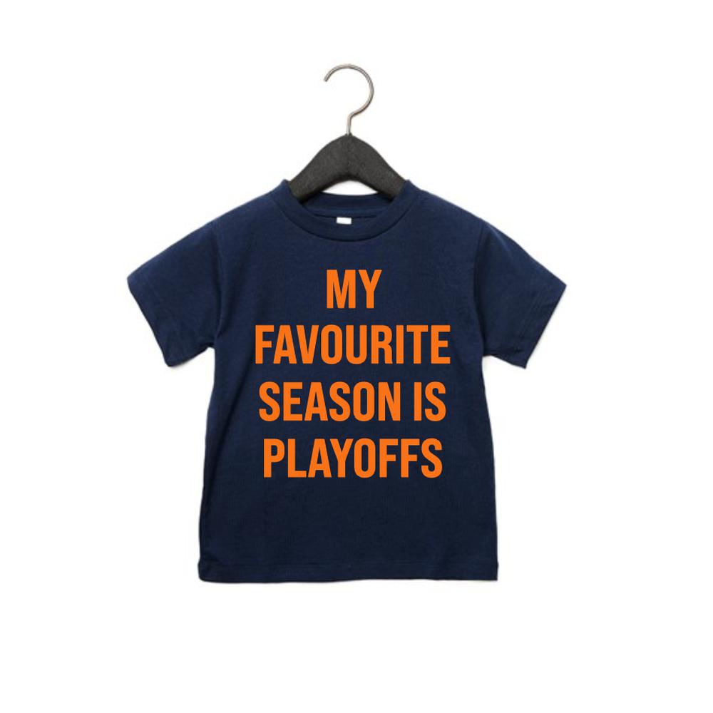 My Favourite Season is Playoffs Tee Tee Made in Canada Bamboo Baby and Kids Clothing