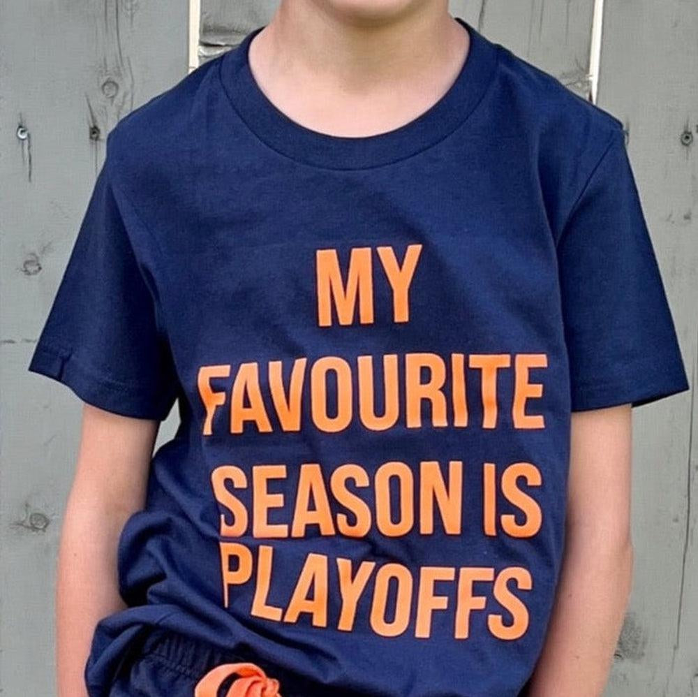 My Favourite Season is Playoffs Tee Tee Made in Canada Bamboo Baby and Kids Clothing