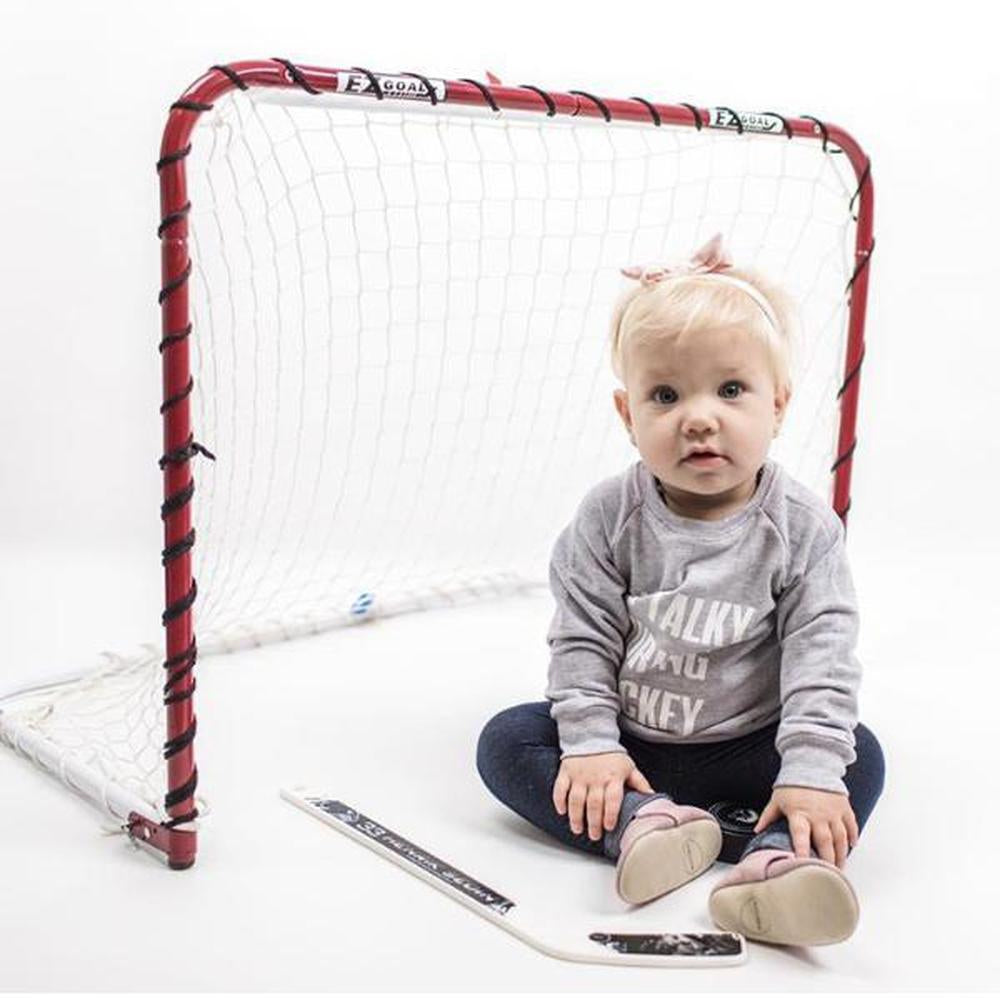 No Talky During Hockey® Sweatshirt Sweatshirt Made in Canada Bamboo Baby and Kids Clothing