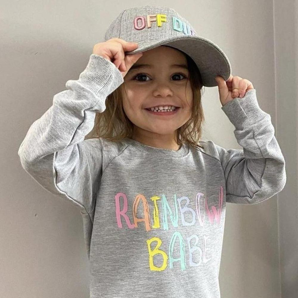 Off Duty™ Ball Cap Rainbow Ball Cap Made in Canada Bamboo Baby and Kids Clothing
