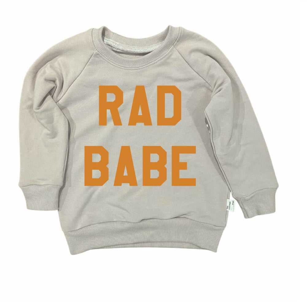 Rad Babe Sweatshirt Sweatshirt Made in Canada Bamboo Baby and Kids Clothing