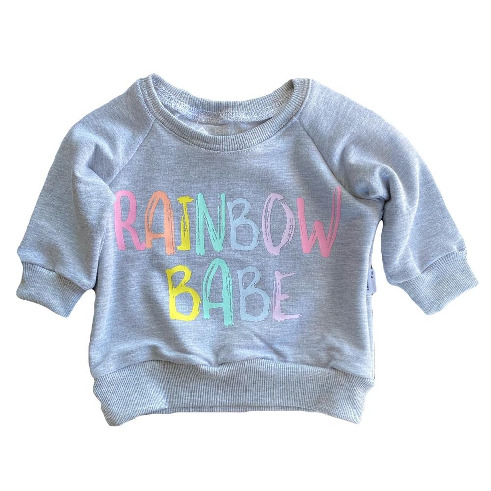 Rainbow Babe Sweatshirt Sweatshirt Made in Canada Bamboo Baby and Kids Clothing