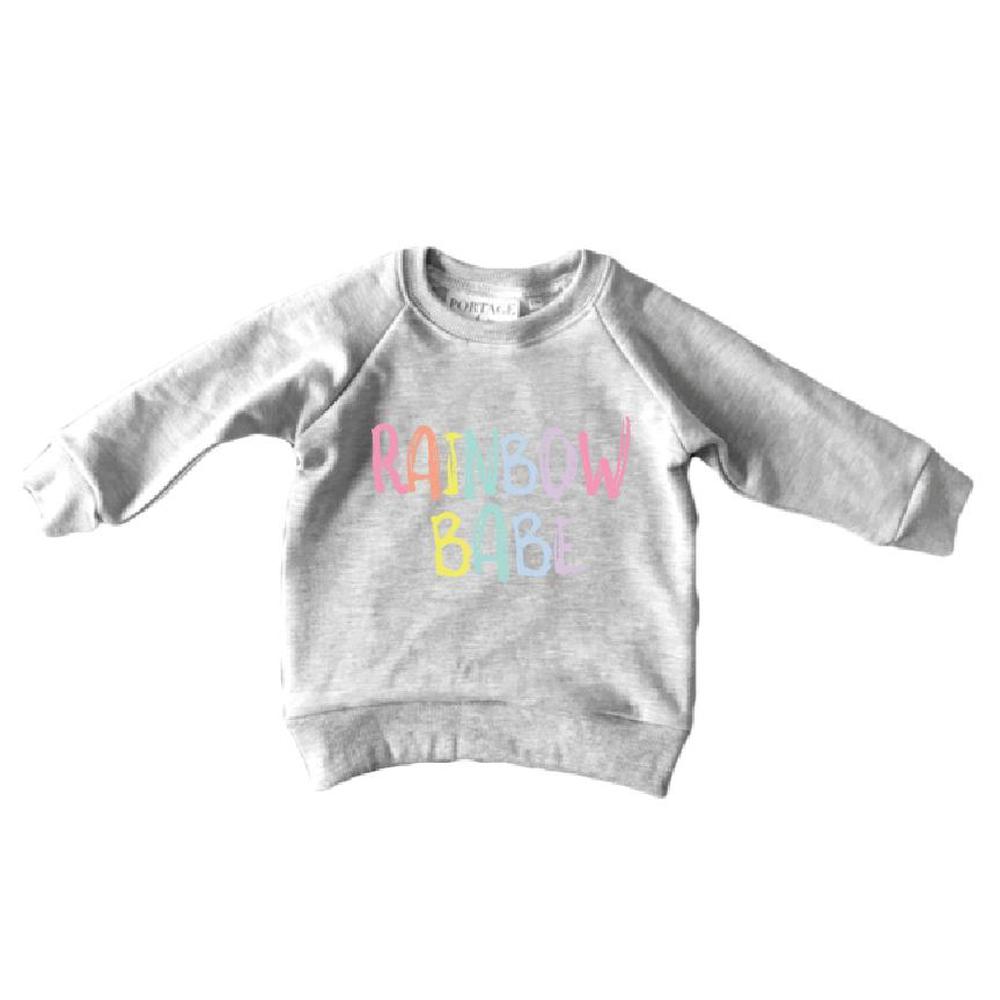 Rainbow Babe Sweatshirt Sweatshirt Made in Canada Bamboo Baby and Kids Clothing