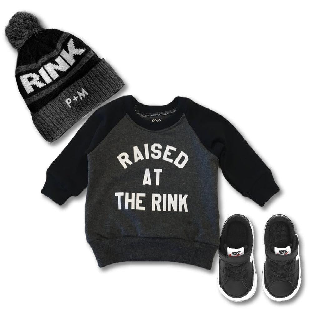 Raised at the Rink™ Sweatshirt Sweatshirt Made in Canada Bamboo Baby and Kids Clothing