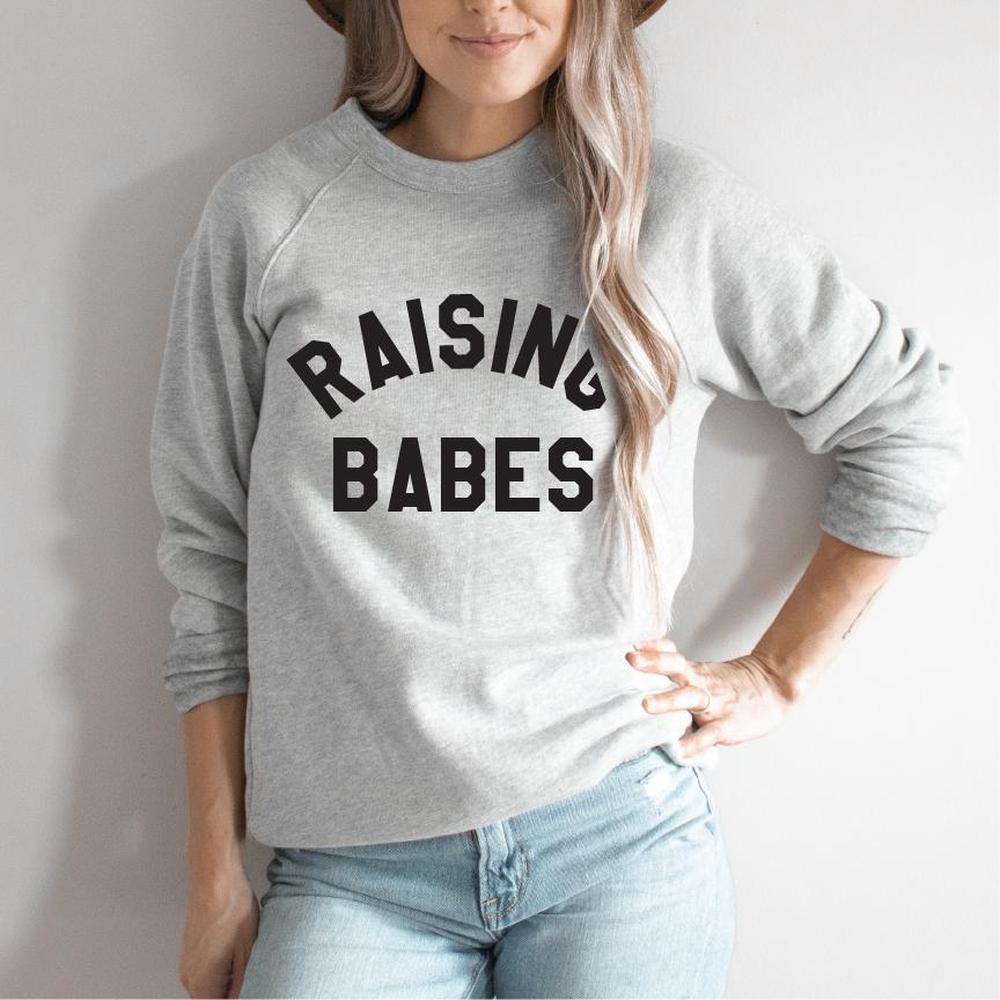 Raising Babes Sweatshirt Adult Sweatshirt Made in Canada Bamboo Baby and Kids Clothing