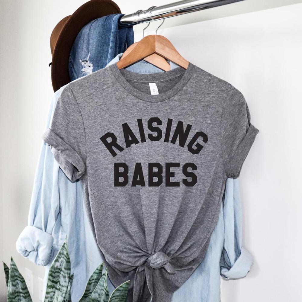 Raising Babes Tee Adult Tee Made in Canada Bamboo Baby and Kids Clothing