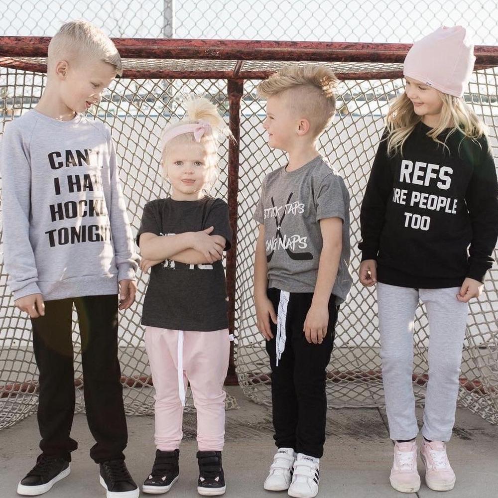 Refs are People Too Sweatshirt Sweatshirt Made in Canada Bamboo Baby and Kids Clothing