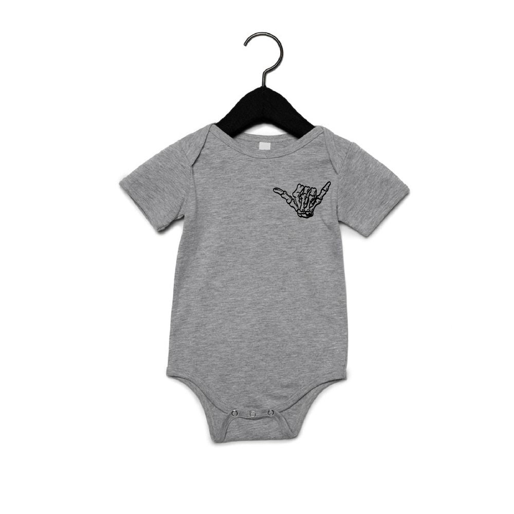 Skull Surfing Tee Tee Made in Canada Bamboo Baby and Kids Clothing