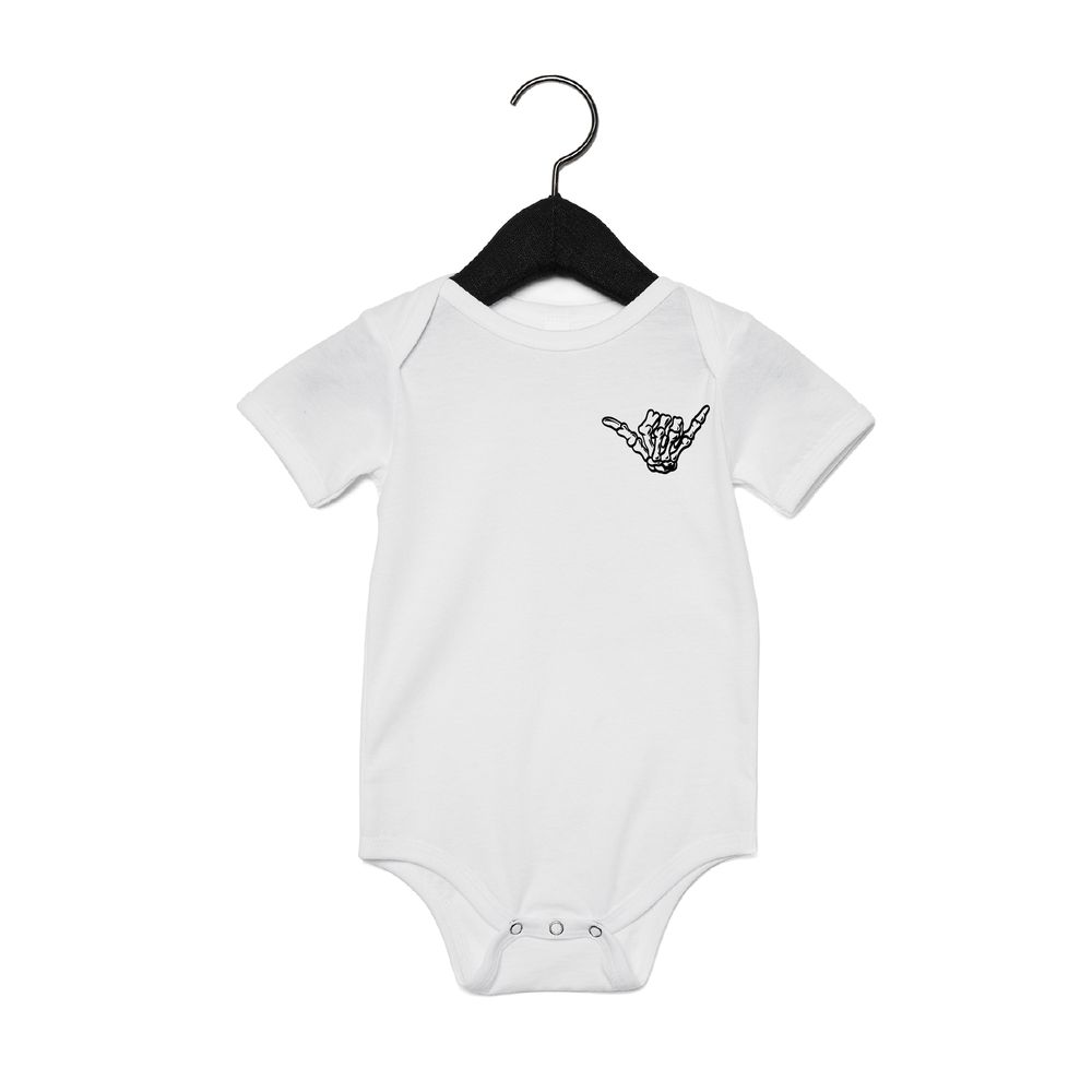 Skull Surfing Tee Tee Made in Canada Bamboo Baby and Kids Clothing