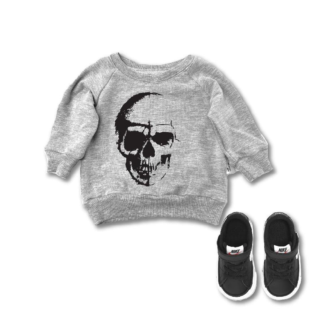 Skull Sweatshirt Sweatshirt Made in Canada Bamboo Baby and Kids Clothing