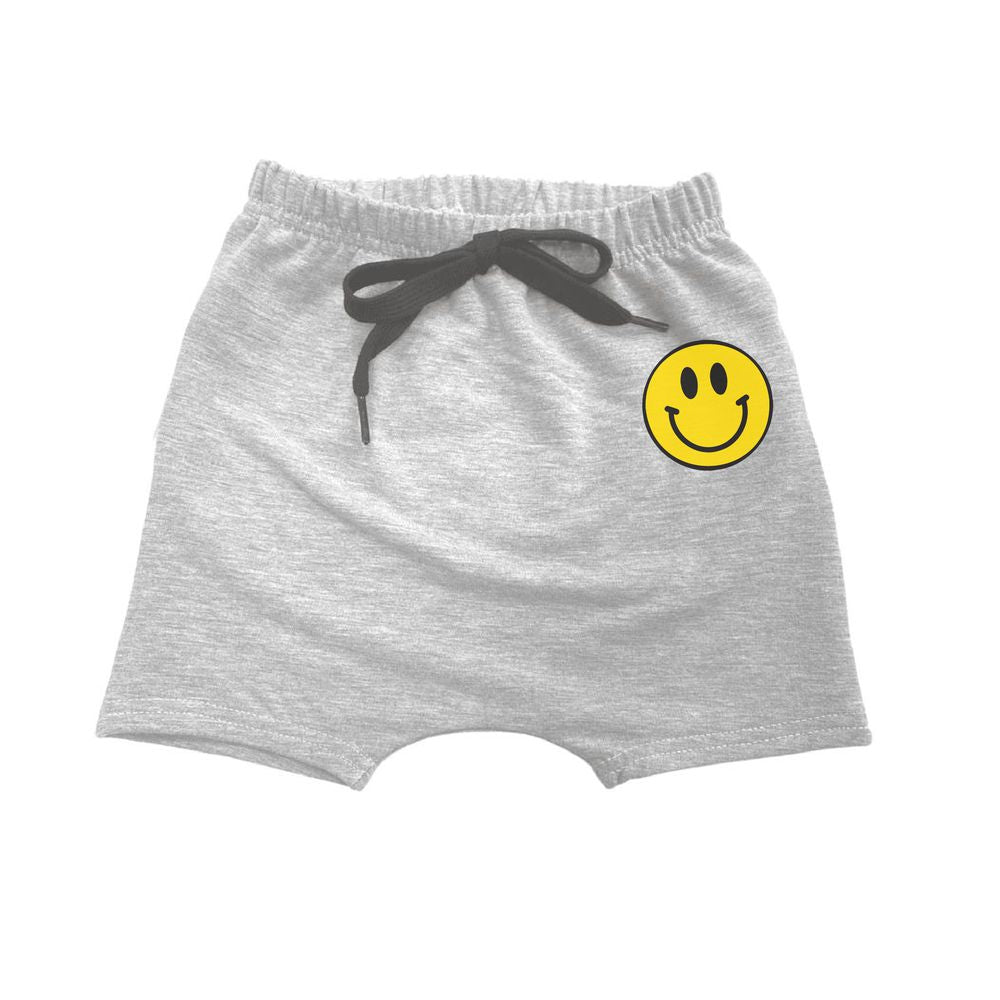 Smiley Harem Shorts Harem Shorts Made in Canada Bamboo Baby and Kids Clothing