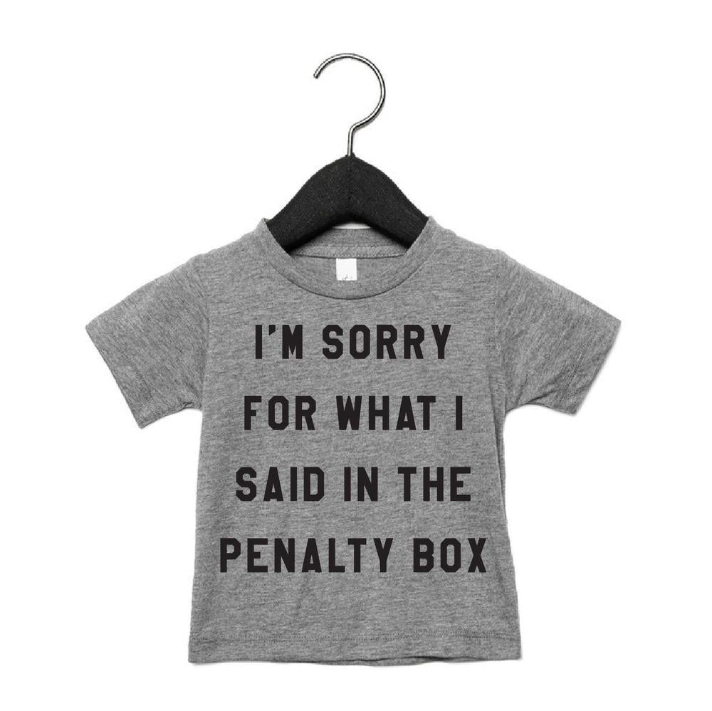 Sorry/Penalty Box Tee Tee Made in Canada Bamboo Baby and Kids Clothing