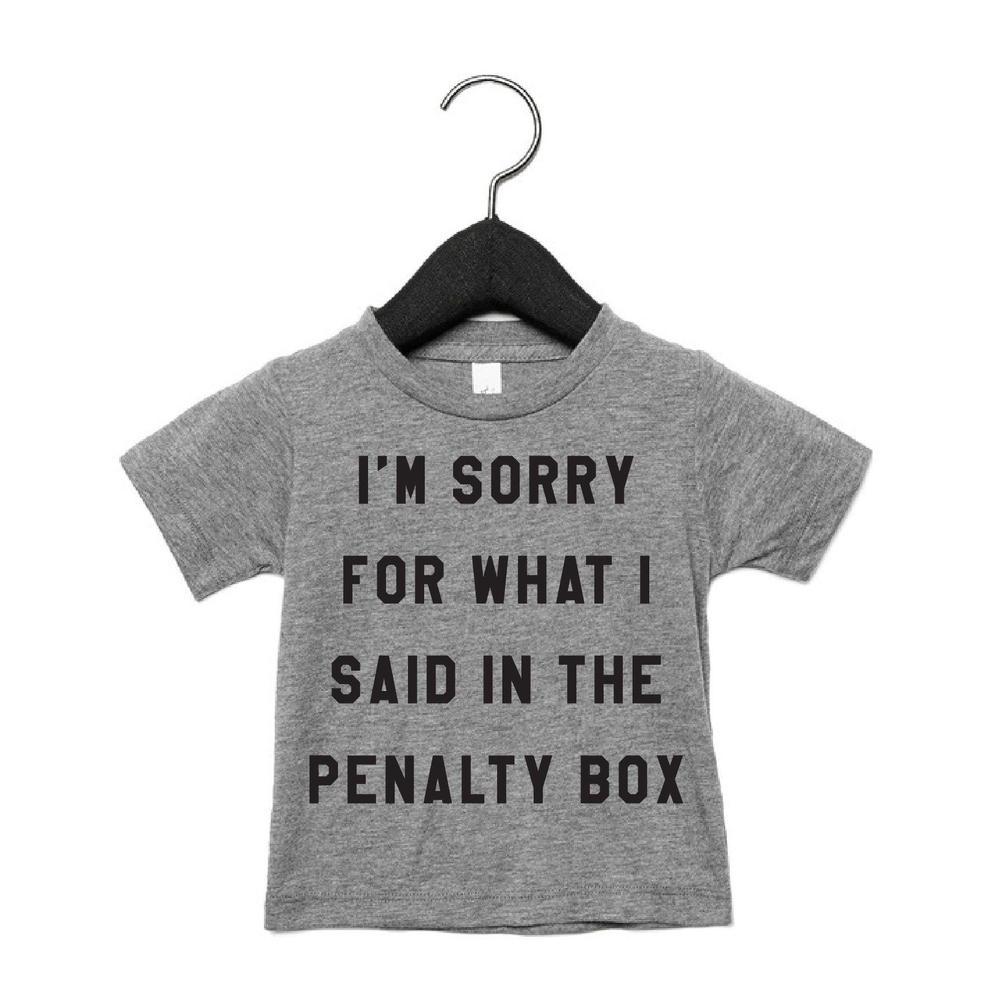 Sorry/Penalty Box Tee Tee Made in Canada Bamboo Baby and Kids Clothing