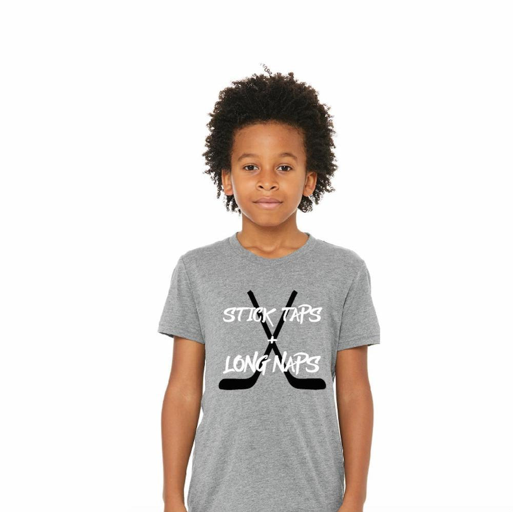 Stick Taps and Long Naps Tee Tee Made in Canada Bamboo Baby and Kids Clothing